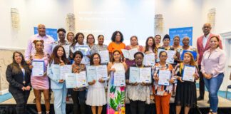 Bon biní na 90 partisipante mas ku a terminá kurso pa djòin industria di hospitalidat