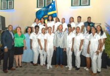 Minister di GMN sr. Silvania a huramentá 58 profeshonal di nos sektor di kuido