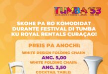 Por hür stul i mesa durante Festival