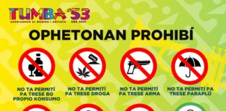 Ophetonan prohibí durante dianan di Festival di Tumba