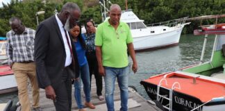 A kuminsá drecha pirnan na haf di piskadó di Piskadera