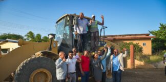 Groundbreaking a inisiá mantenshon di kaminda den Gato